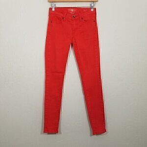 Lucky Brand Charlie Super Skinny Stretch Jeans Red‎ Size 2/26